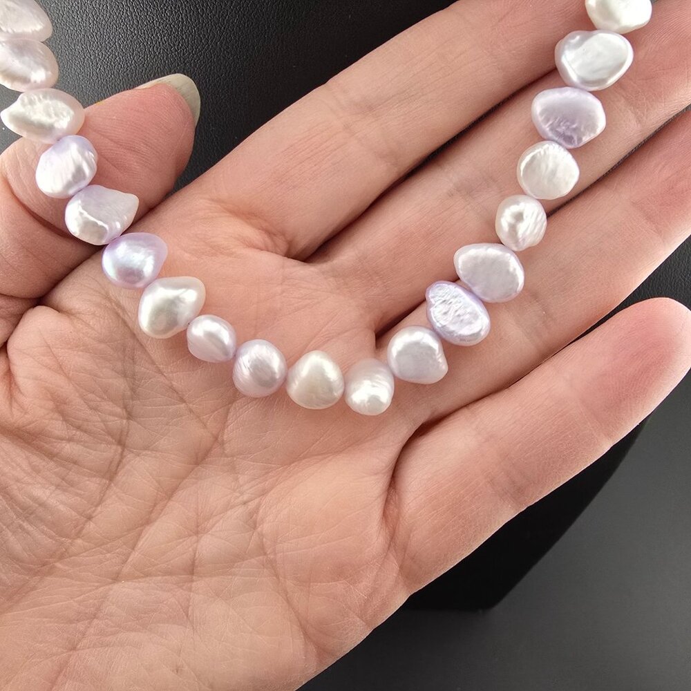 Freshwater Pearl Necklace & Lever Back Earring Set - Picture 4 of 8